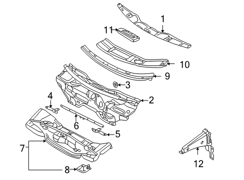 2005 Audi Allroad Quattro Cowl Diagram