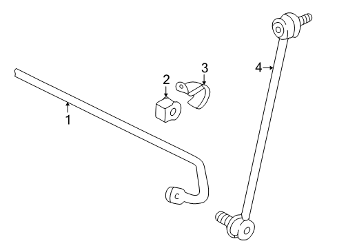 2004 Audi TT Quattro Stabilizer Bar & Components Diagram 3