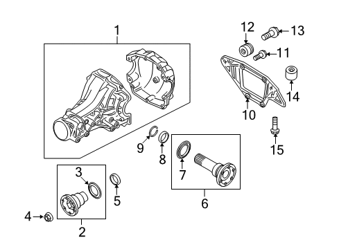 2010 Audi Q5 Axle & Differential - Rear Diagram