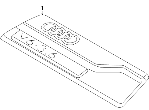 2010 Audi Q7 Engine Appearance Cover Diagram 2
