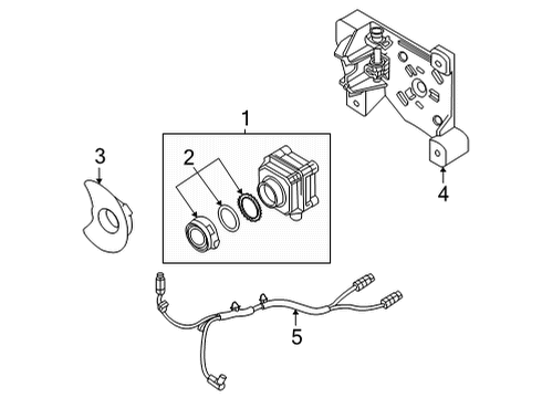 2020 Audi SQ7 Electrical Components - Front Bumper Diagram 2