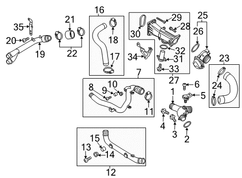 2015 Audi Q7 Intercooler - Air Diagram 2