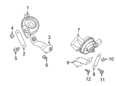 2024 Audi S8 Horn Diagram