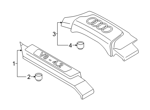 2005 Audi A6 Quattro Front Cover Diagram for 079-103-925-C