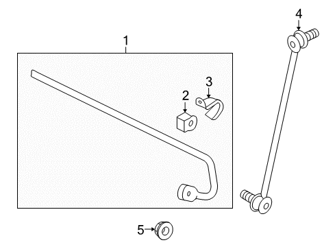 2008 Audi TT Stabilizer Bar & Components Diagram 2