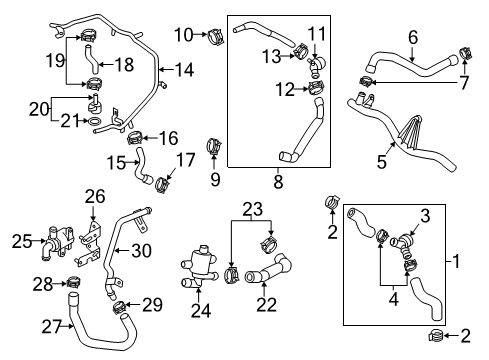 2018 Audi A3 Quattro Hoses, Lines & Pipes Diagram 4