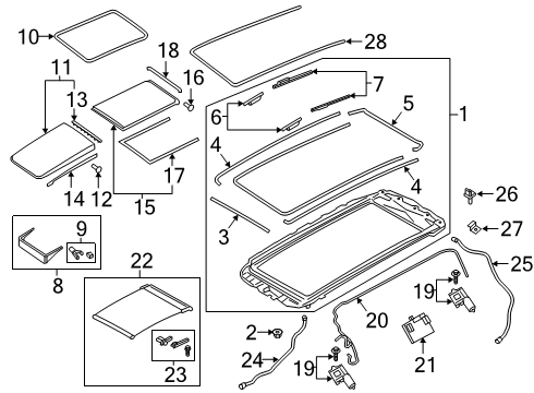 2024 Audi Q7 Sunroof Diagram