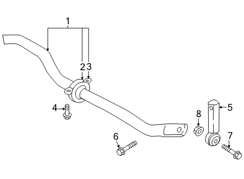 2025 Audi SQ7 Stabilizer Bar & Components