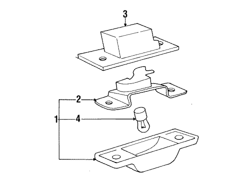 1995 Audi Cabriolet License Lamps Diagram