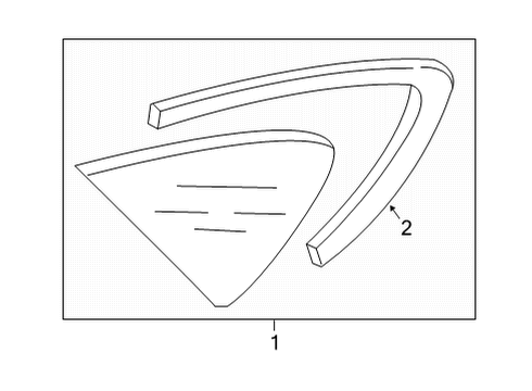2024 Audi RS7 Sportback Glass & Hardware - Quarter Panel