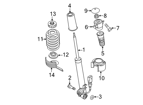 2016 Audi Q5 Shocks & Components Diagram 2