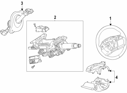 2024 Audi SQ8 e-tron Sportback Steering Column