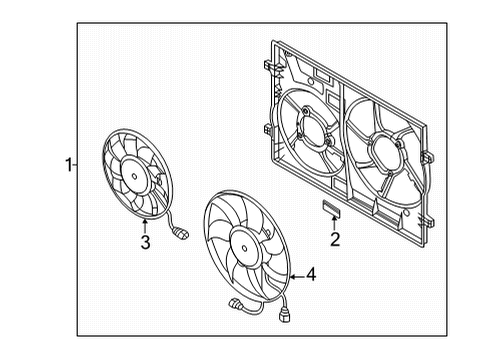 2023 Audi S3 Fan & Motor Diagram for 5WA-121-203-Q