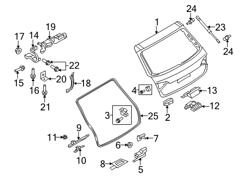 2011 Audi A4 Quattro Gate & Hardware Diagram