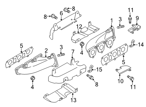 2012 Audi S4 Exhaust Manifold