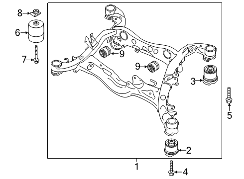 2024 Audi Q5 Suspension Mounting - Rear