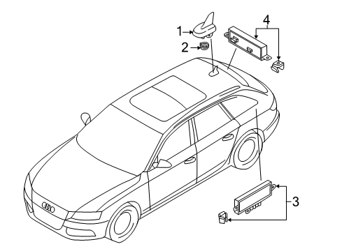 2013 Audi allroad Antenna & Radio Diagram