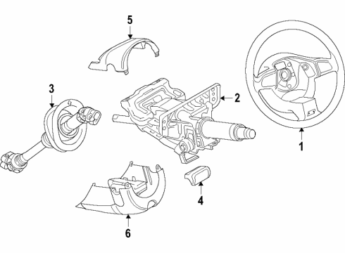 2021 Audi RS5 Sportback Steering Column Diagram