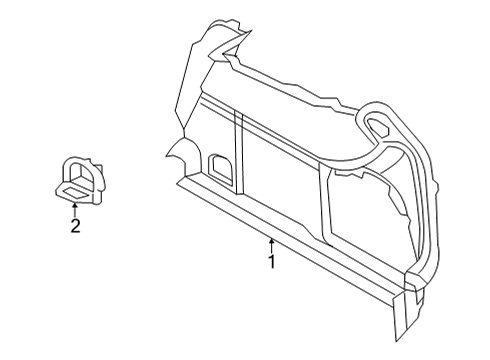 2022 Audi A3 Quattro Interior Trim - Rear Body Diagram 3