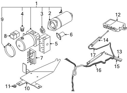 2009 Audi A4 Motor & Components Diagram