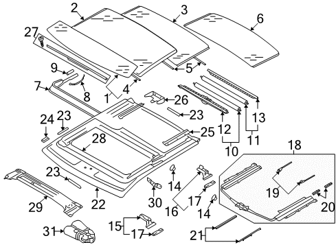 2011 Audi A3 Quattro Sunroof Diagram