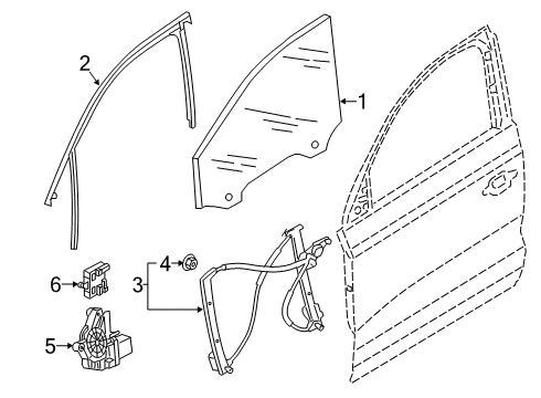 2020 Audi Q3 Front Door Diagram
