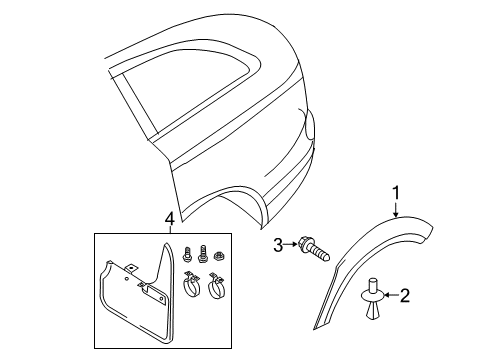 2016 Audi allroad Exterior Trim - Quarter Panel