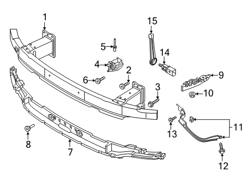 2021 Audi A6 Quattro Bumper Cover - Front Diagram 3