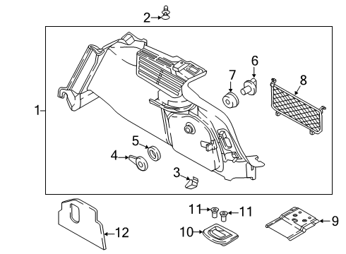 2024 Audi A5 Quattro Interior Trim - Rear Body Diagram 4