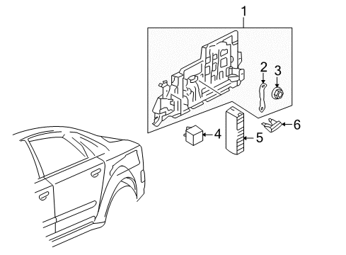 2010 Audi A8 Quattro Electrical Components Diagram 6