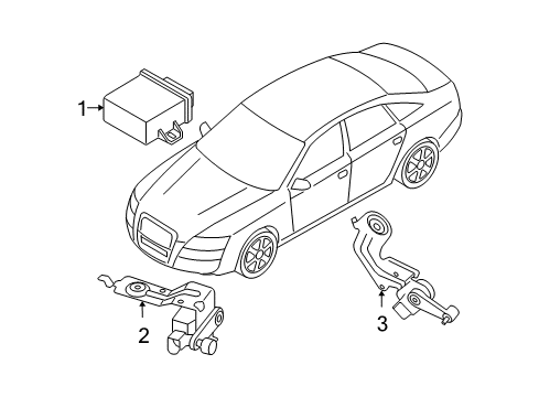 2010 Audi A6 Quattro Electrical Components