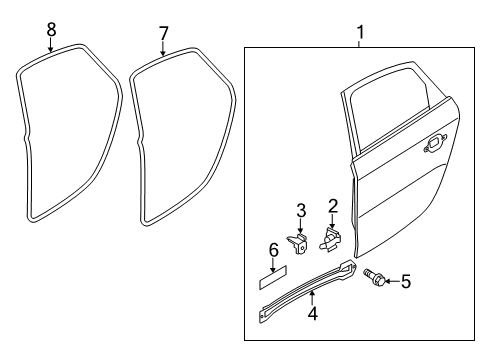 2013 Audi allroad Door & Components Diagram 2