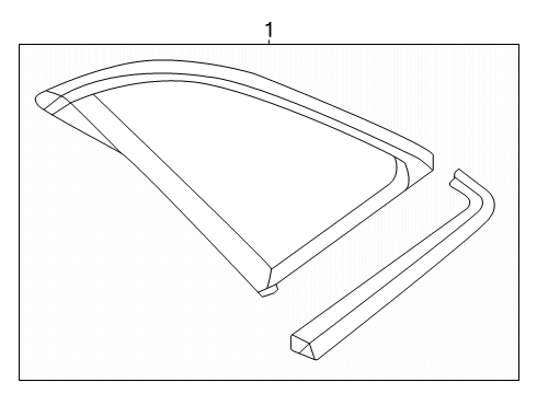 2025 Audi SQ6 e-tron Glass & Hardware - Quarter Panel