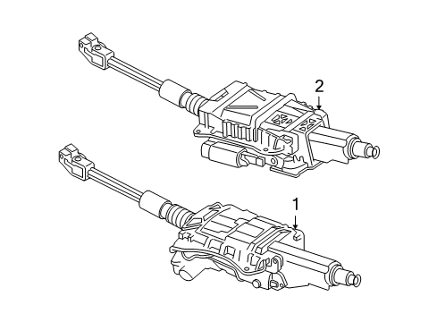 2010 Audi A6 Quattro Steering Column Assembly