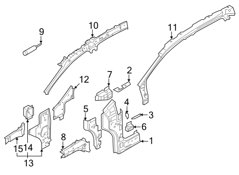 2023 Audi Q4 e-tron Sportback Hinge Pillar