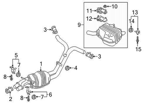 2024 Audi S8 Exhaust System Diagram 2