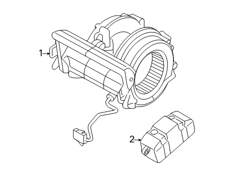 2018 Audi A8 Quattro Blower Motor & Fan Diagram 2
