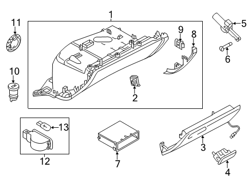 2013 Audi S8 Glove Box Diagram