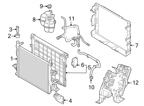 2022 Audi Q4 e-tron Radiator & Components Diagram 2