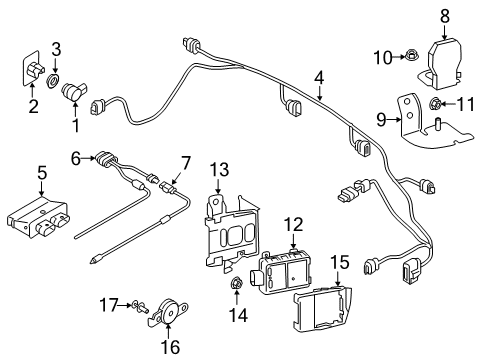 2024 Audi S6 Bumper & Components - Rear Diagram