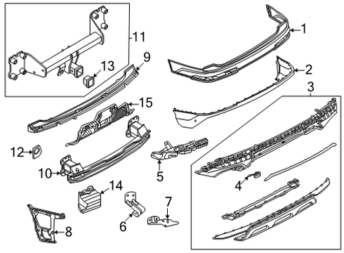 2022 Audi SQ7 Bumper & Components - Rear