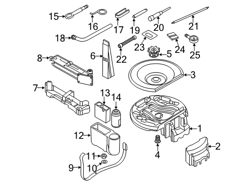2015 Audi A7 Quattro Jack & Components