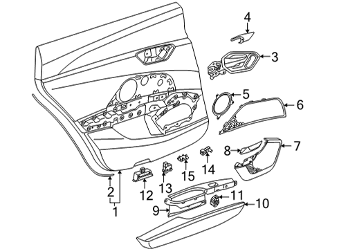 2022 Audi e-tron GT Emblem Diagram for 4J3-853-680-4PK