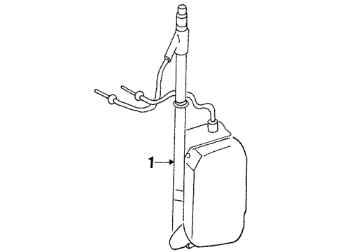 1996 Audi Cabriolet Antenna & Radio