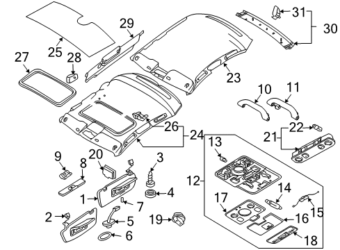 2003 Audi A4 Quattro Bracket Diagram for 8W0-857-562-A-Y22