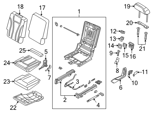 2019 Audi Q7 Belt Guide Diagram for 8V0-886-747-JN5