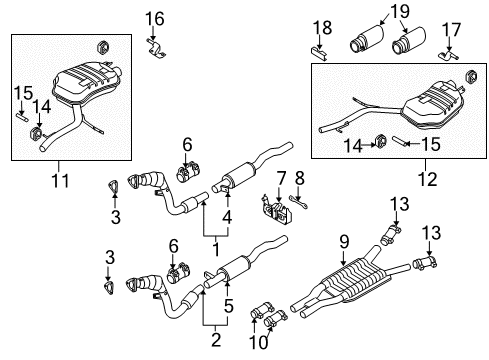 2004 Audi A8 Quattro Rear Bracket Diagram for 4E0-253-662-E