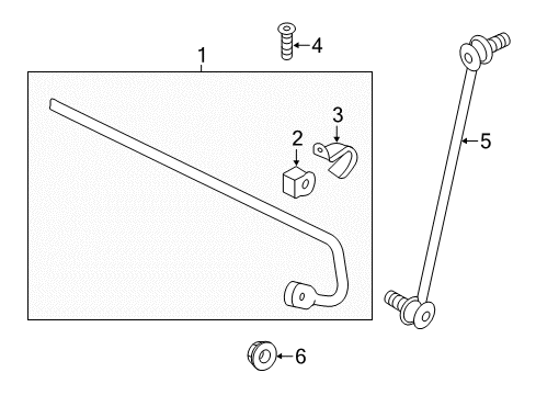 2021 Audi TT RS Quattro Stabilizer Bar & Components Diagram 2