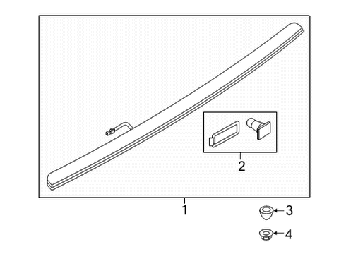 2024 Audi RS7 Sportback High Mount Lamps