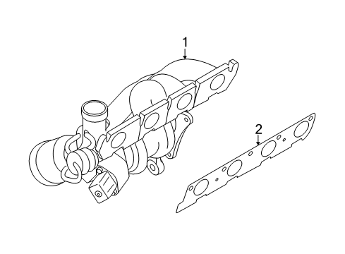 2013 Audi A6 Exhaust Manifold